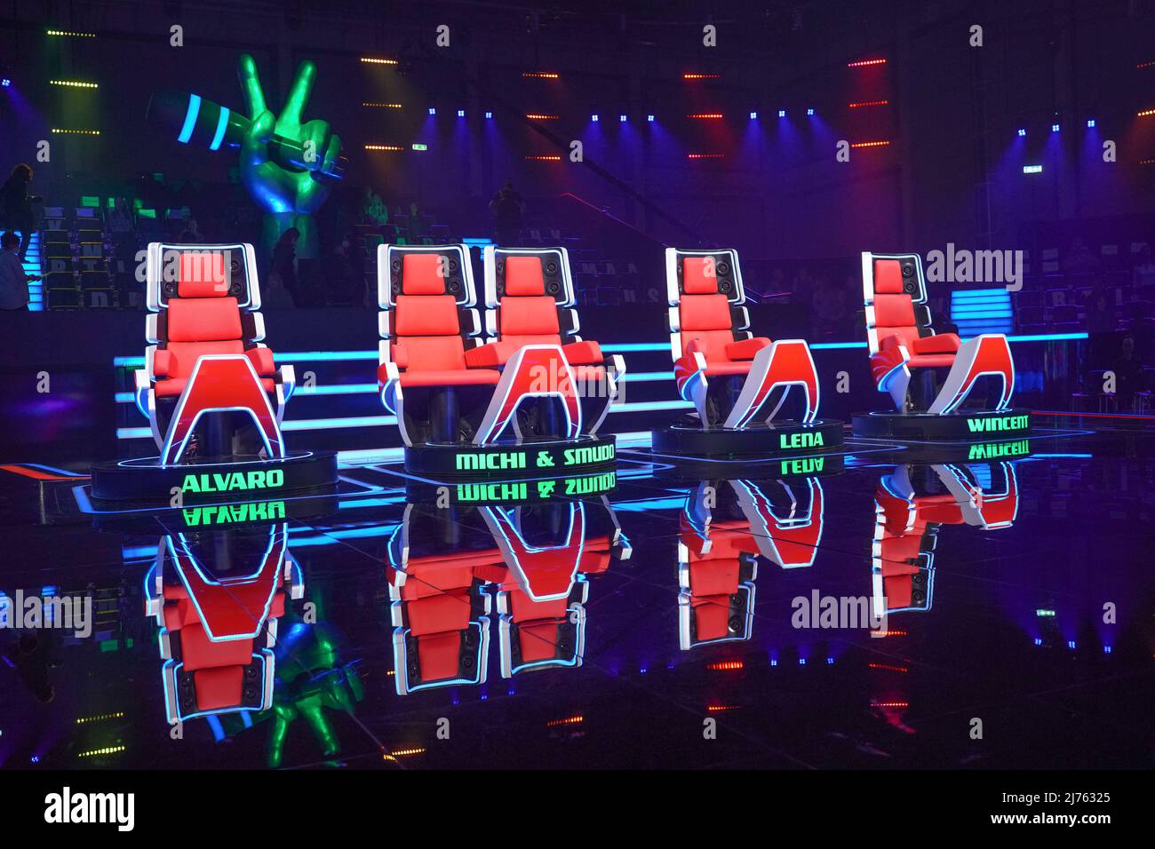 The Voice Kids 2022 Date 06 mai 2022, Berlin: Une vue du studio du Sam. 1 casting show 'The Voice  Kids.