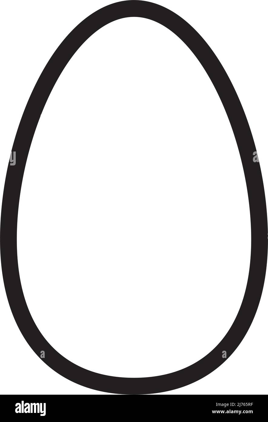 Forme de symbole ovale vecteur icône contour contour pour la création graphique élément ui dans une illustration de pictogramme Illustration de Vecteur