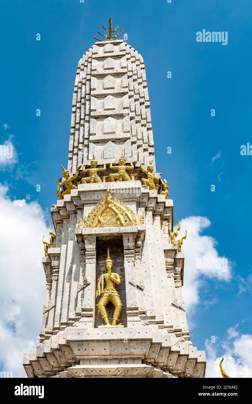 Phra Mahat Sthupa, Phra Prang, Tour, Temple Complex Wat Pho, Temple du Bouddha couché, Bangkok, Thaïlande, Asie Banque D'Images