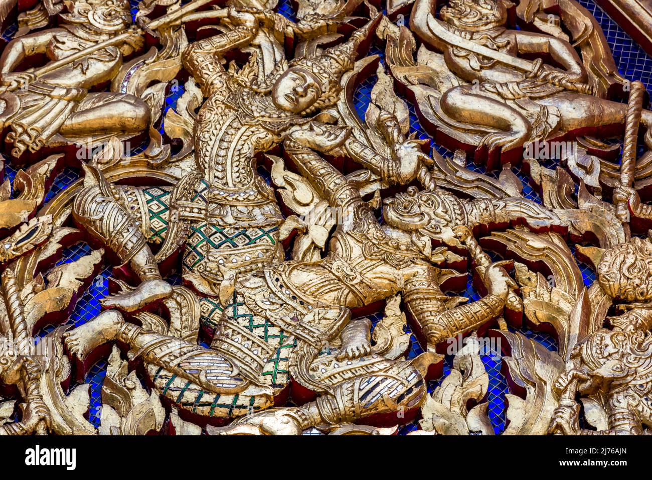 Ornements, détails, complexe de temple Wat Pho, temple du Bouddha couché, Bangkok, Thaïlande, Asie Banque D'Images