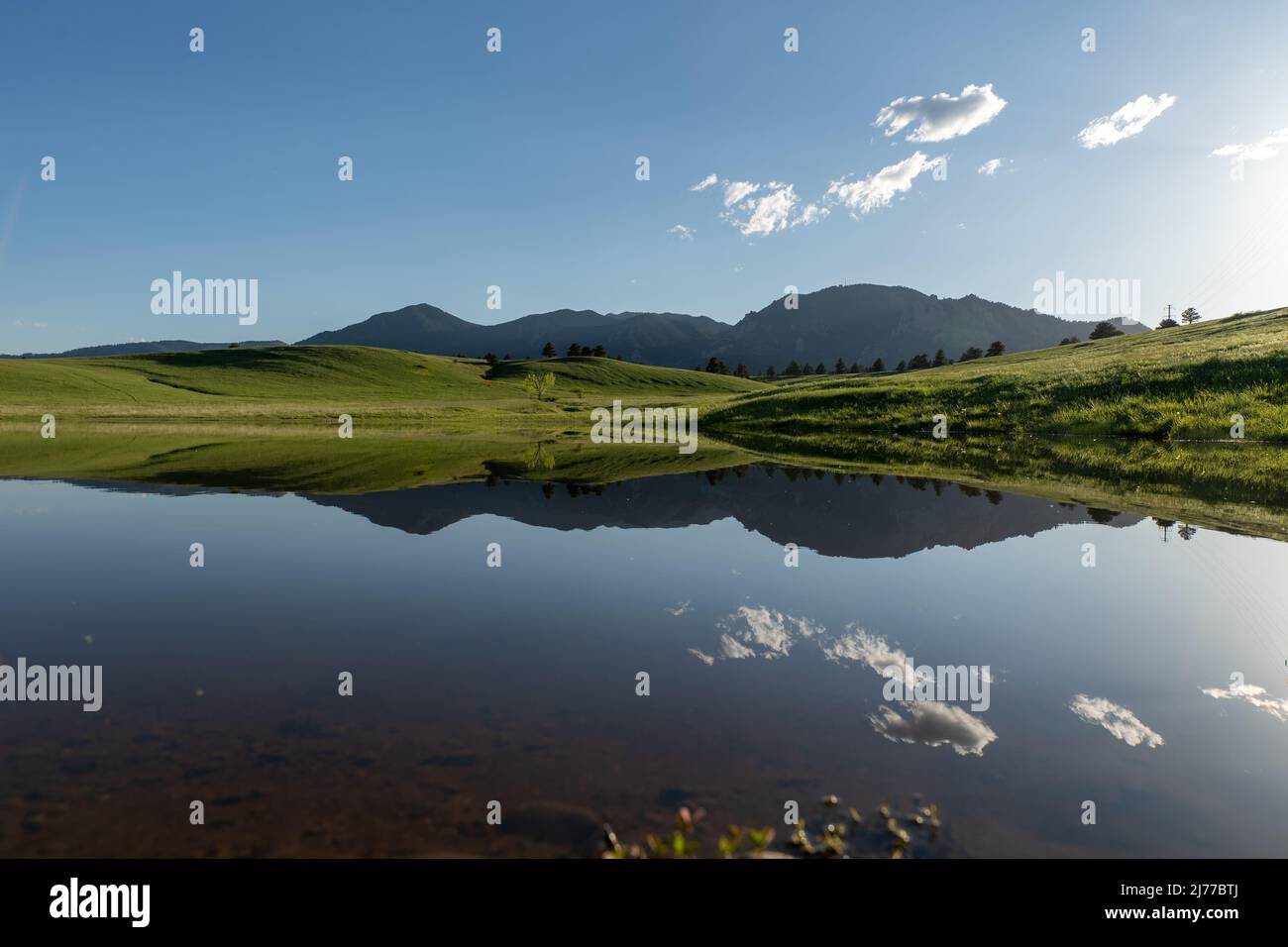 Rolling Hills de la gamme avant du Colorado Banque D'Images