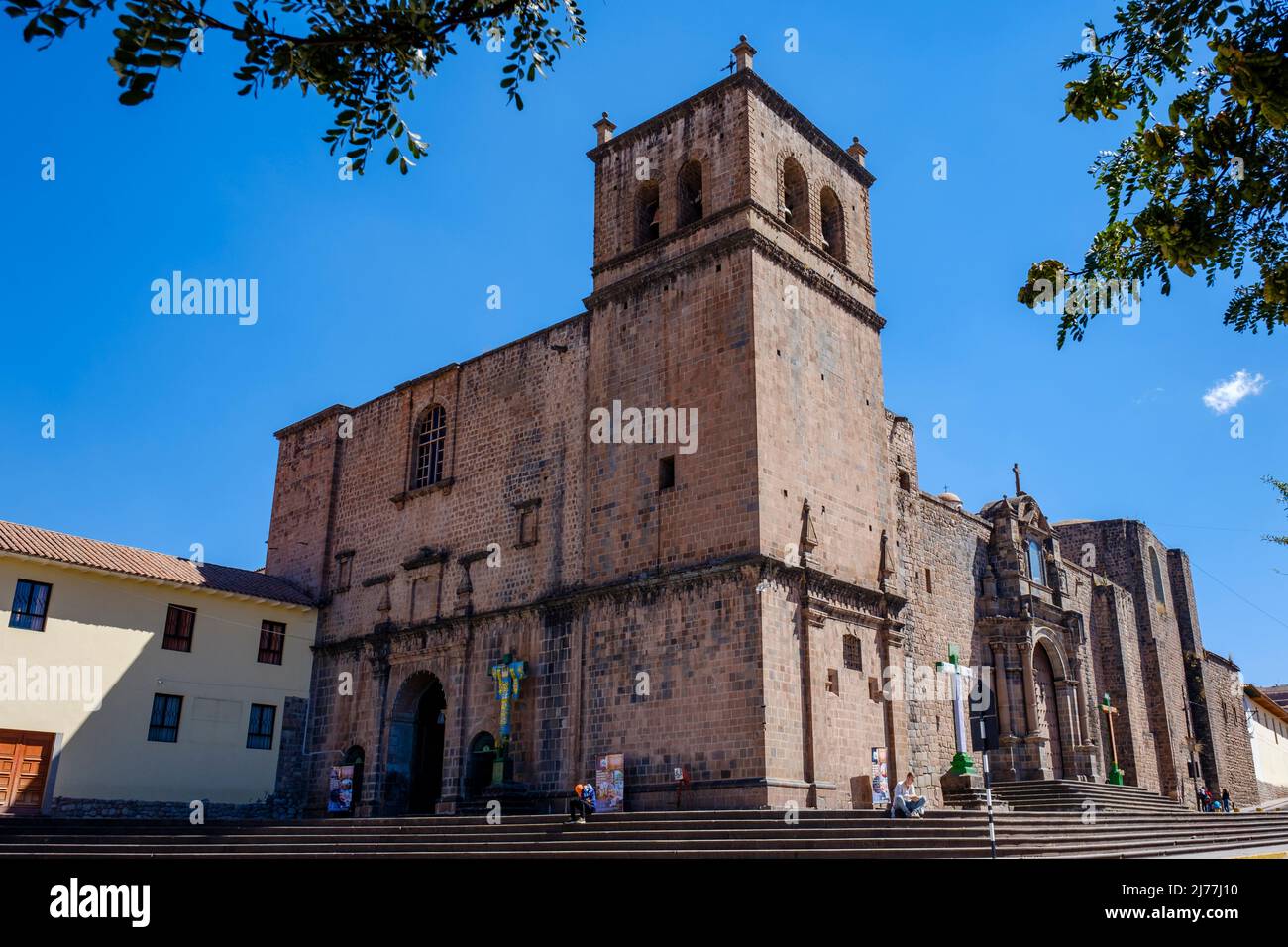 Église et monastère de San Francisco de Asis, Iglesia y Convento de San Francisco de Asís, ville de Cusco, Cuzco, Vallée sacrée de Cuzco, Pérou Banque D'Images