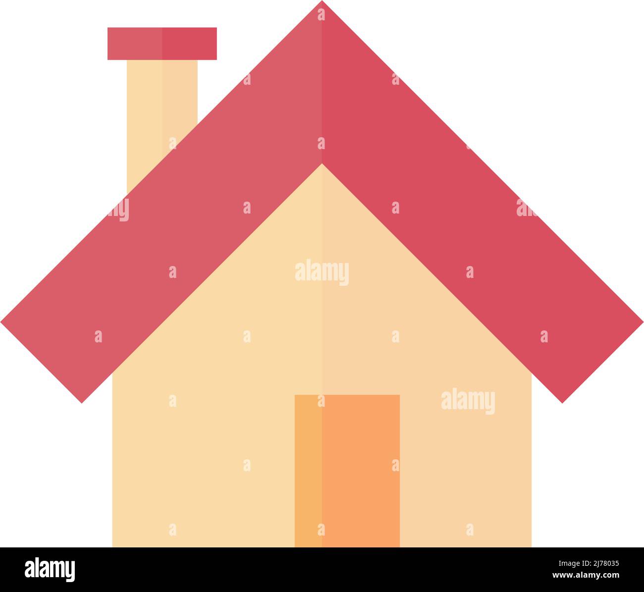 Icône maison moderne. Immobilier et bâtiments. Vecteur modifiable. Illustration de Vecteur