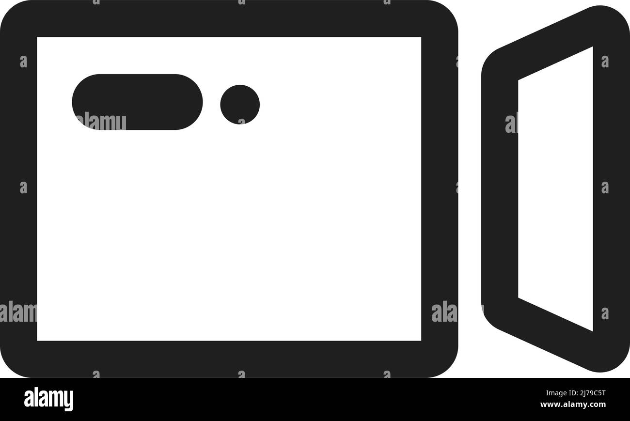 Icône de caméra vidéo. Icône caméra cinéma. Vecteur modifiable. Illustration de Vecteur