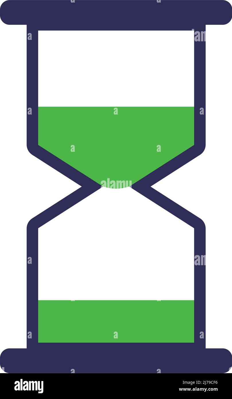 Icône HourGlass. Icône de mesure de temps. Vecteur modifiable. Illustration de Vecteur