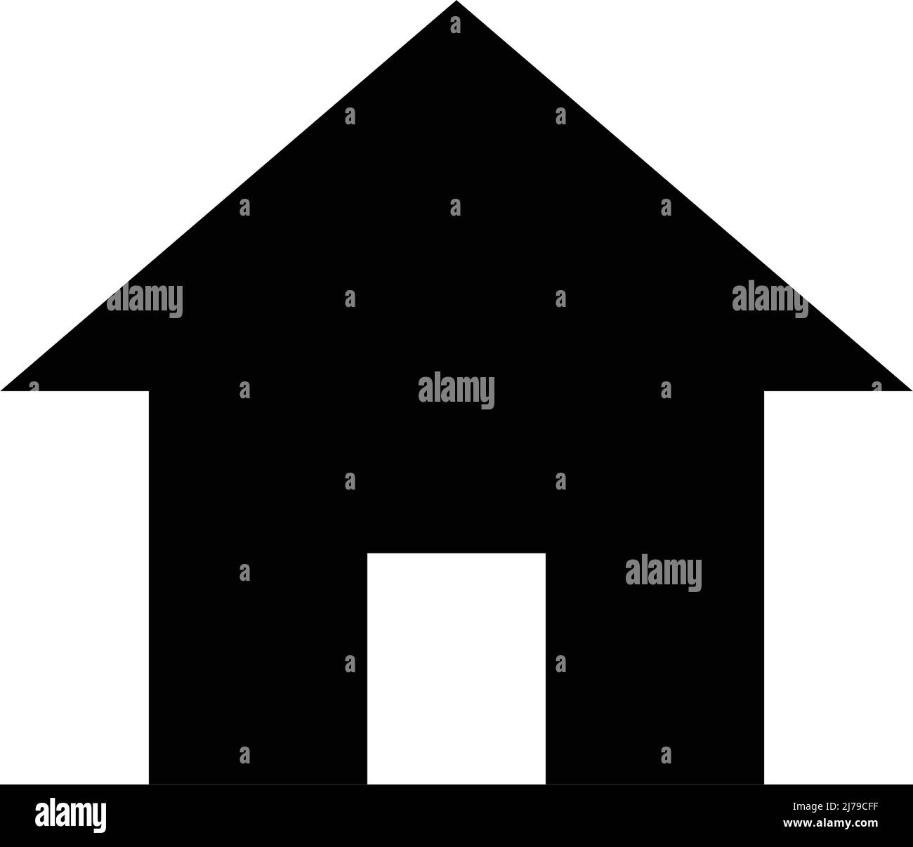 Icône Accueil. Icône Maison. Vecteur modifiable. Illustration de Vecteur
