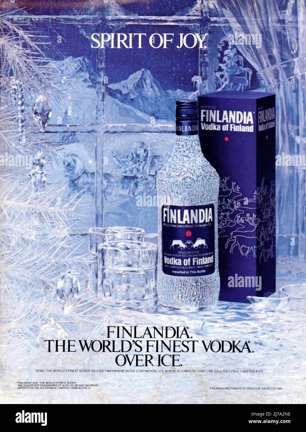 Publicité dans le magazine finlandia vodka Banque de photographies et  d'images à haute résolution - Alamy