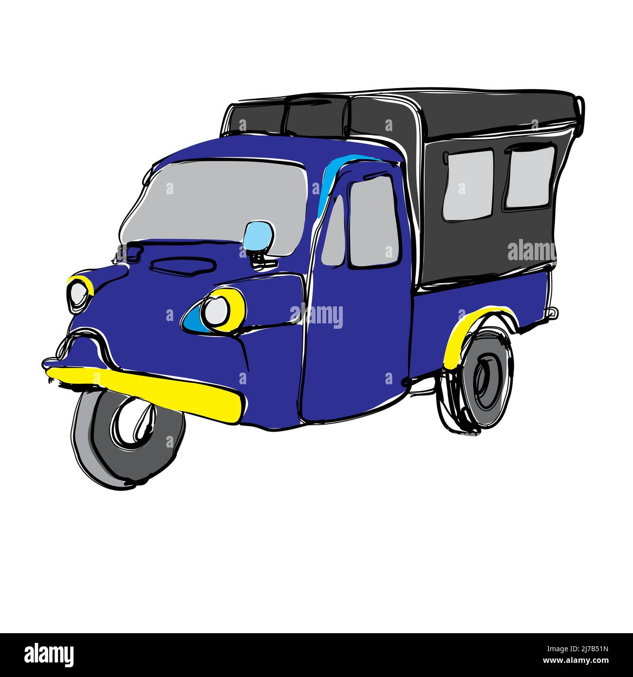 Bemo icône de l'ancien transport en commun de Jakarta. ( Bemo est ...