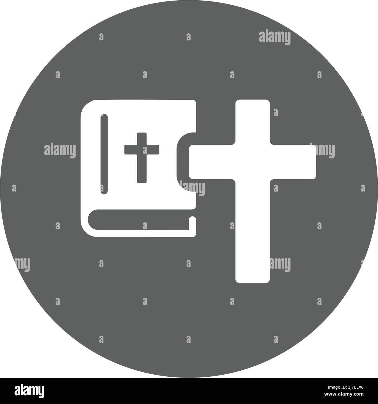 Bible, Christ, icône de l'église - utilisation parfaite pour concevoir et développer des sites Web, des fichiers imprimés et des présentations, des supports promotionnels, des illustrations Illustration de Vecteur