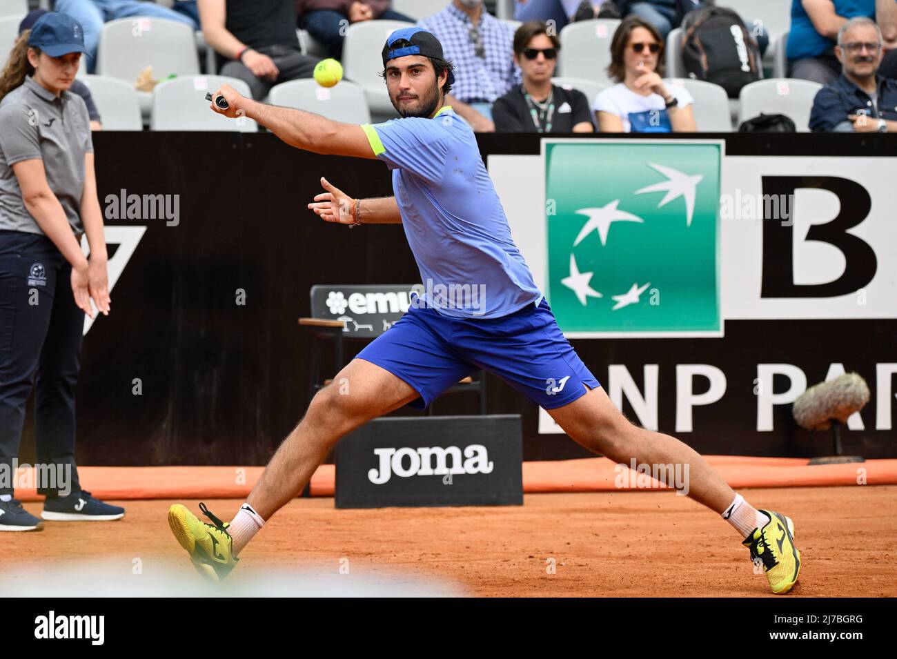 Gianmarco Ferrari (ITA) pendant les qualifications internationales BNL de l'Italie au stade Pietrangeli à Rome le 07 mai 2022. Banque D'Images