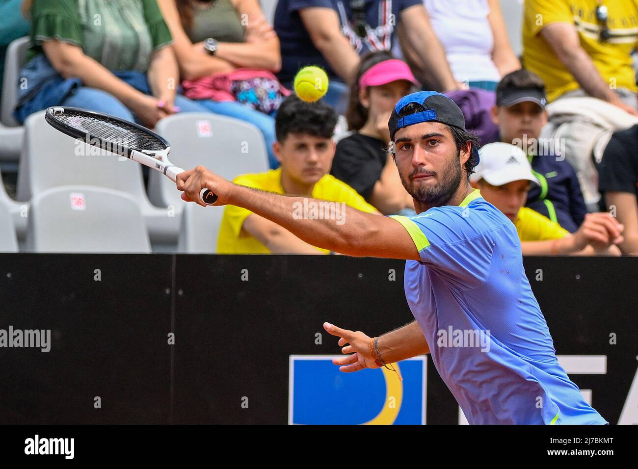 Gianmarco Ferrari (ITA) pendant les qualifications internationales BNL de l'Italie au stade Pietrangeli à Rome le 07 mai 2022. Banque D'Images