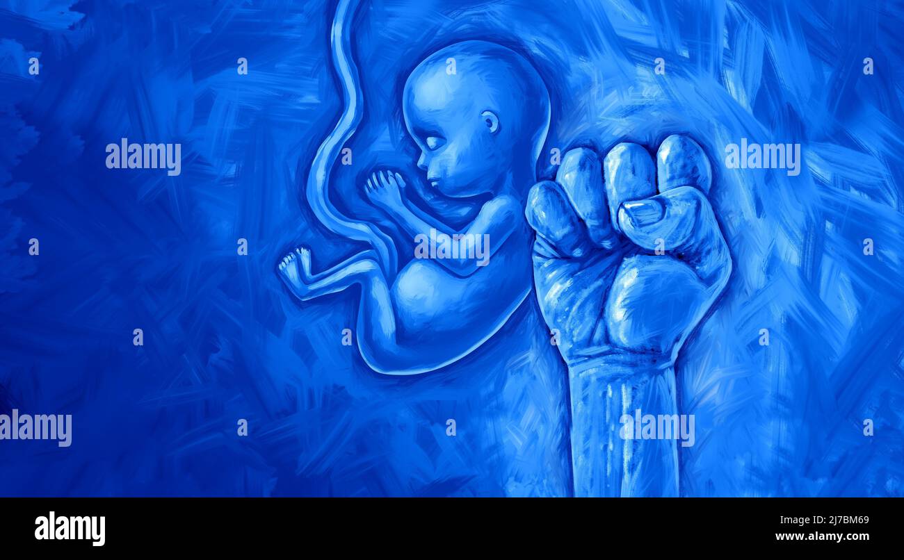 Les lois sur l'avortement et la loi sur les droits du fœtus et la justice en matière de reproduction comme concept juridique pour les droits de reproduction comme législation par le gouvernement pour décider de la légalité Banque D'Images