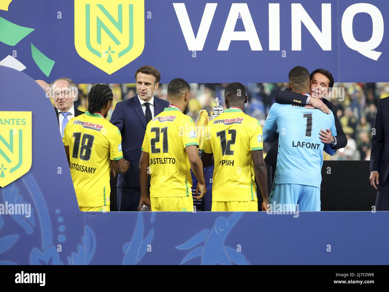 Coupe de france 2022 macron Banque de photographies et d’images à haute