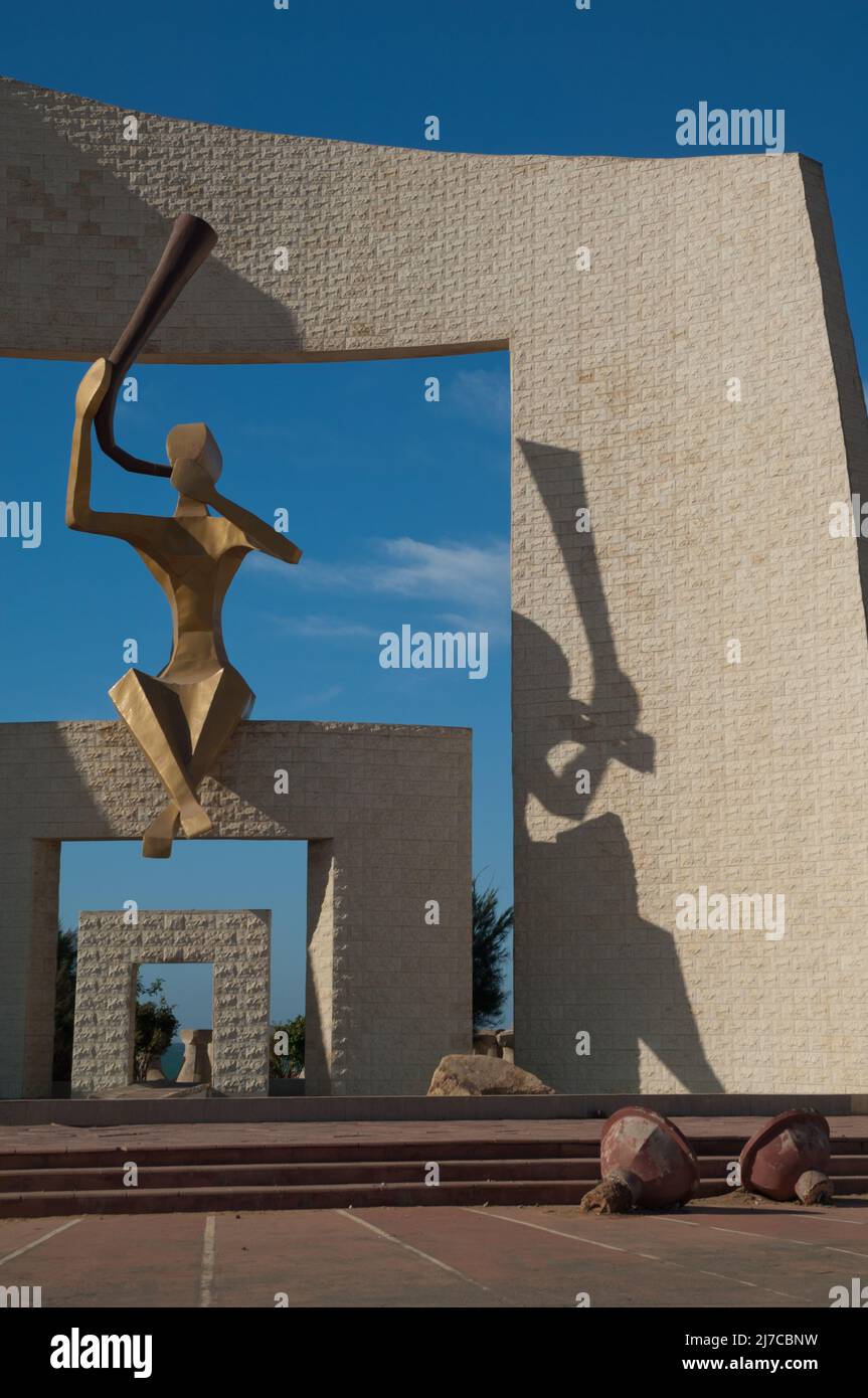Dakar, 7 janvier 2009 : porte du troisième millénaire à Dakar. Sénégal. Banque D'Images