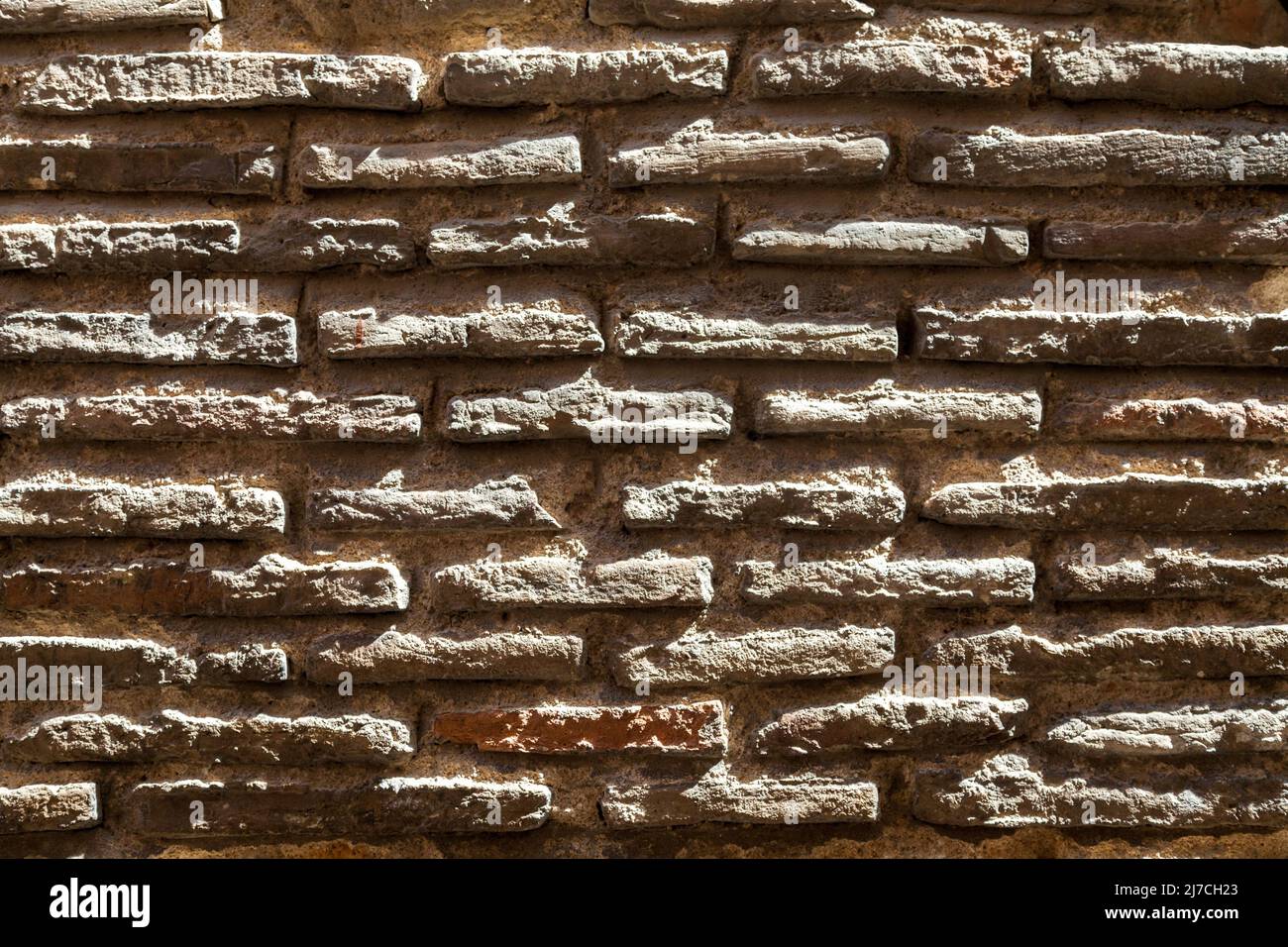 Vieux mur avec briques, texture Banque D'Images