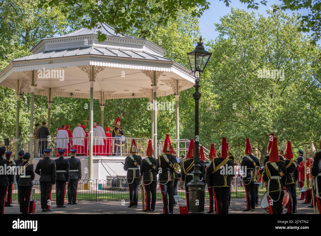Gcvo Robe Hyde Park, Londres, Royaume-Uni. 8 mai 2022. Combiné Cavalry Old ...