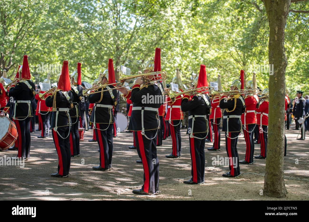 Gcvo Robe Hyde Park, Londres, Royaume-Uni. 8 mai 2022. Combiné Cavalry Old ...