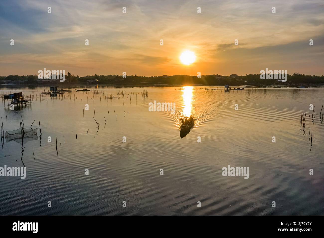 Lap an Lagoon, Thua Thien Hue, Vietnam Banque D'Images