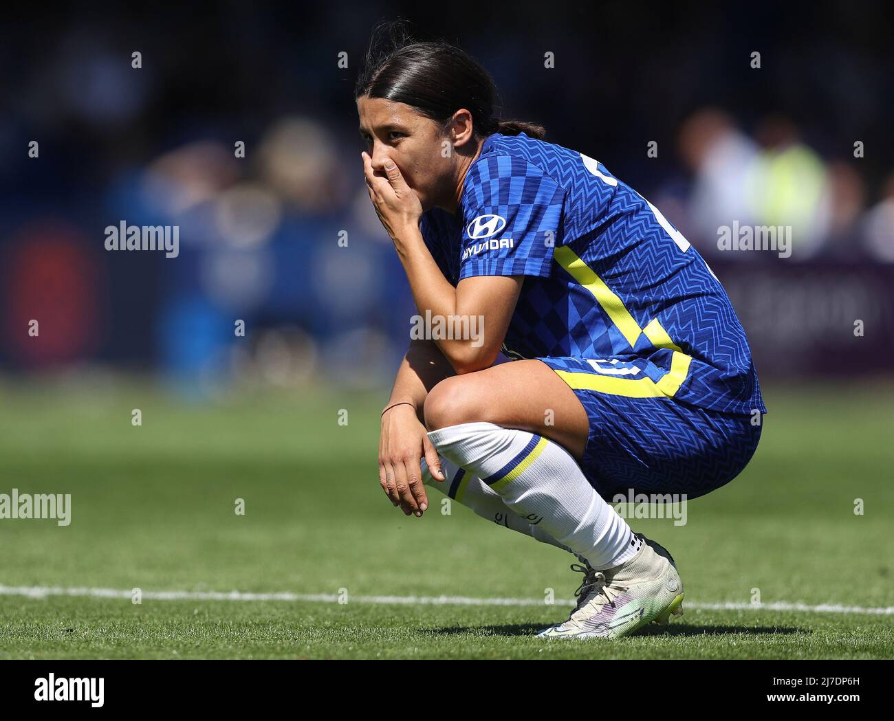 Kington upon Thames, Angleterre, 8th mai 2022. Sam Kerr de Chelsea pendant le match de la Super League féminine de la FA à Kingsmeadow, Kington upon Thames. Le crédit photo devrait se lire: Paul Terry / Sportimage Banque D'Images