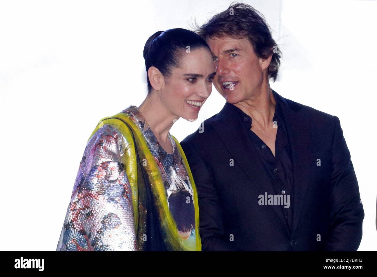 MEXICO, MEXIQUE - MAI 06 : Jennifer Connelly et Tom Cruise participent à la première mexicaine de 'Top Gun: Maverick'. (Photo de Francisco Morales/DAMMPHOTO) Banque D'Images
