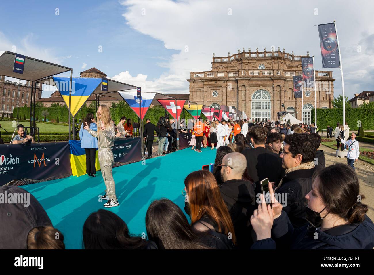 Ouverture de l'eurovision à Turin Banque D'Images