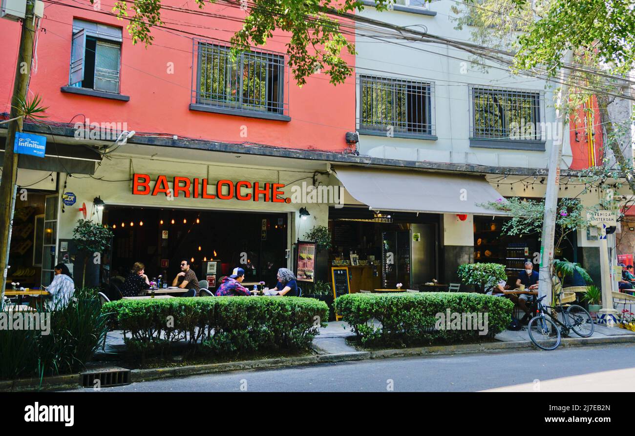 Restaurant Bariloches, quartier de Condesa, dans le quartier de Cuauhtemoc, Ciudad de Mexico, CDMX Banque D'Images