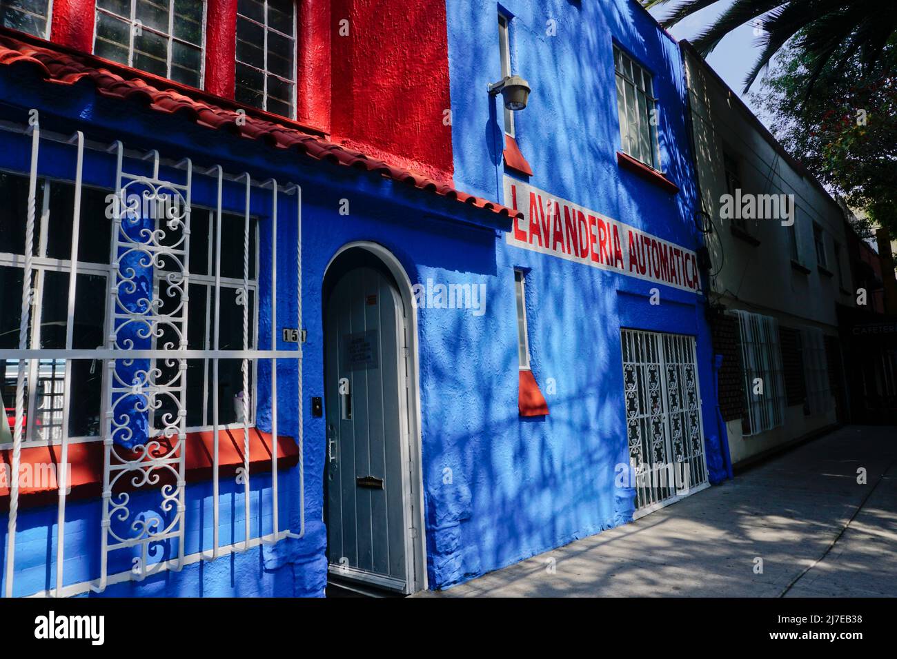 Lavanderia (buanderie) à Colonia Condesa, Mexico, Mexique Banque D'Images