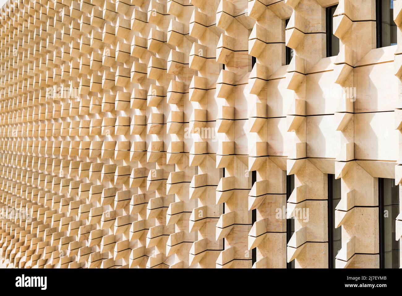 Gros plan sur les modèles de la Maison du Parlement à la Valette photographiés à Malte en mai 2022. Banque D'Images