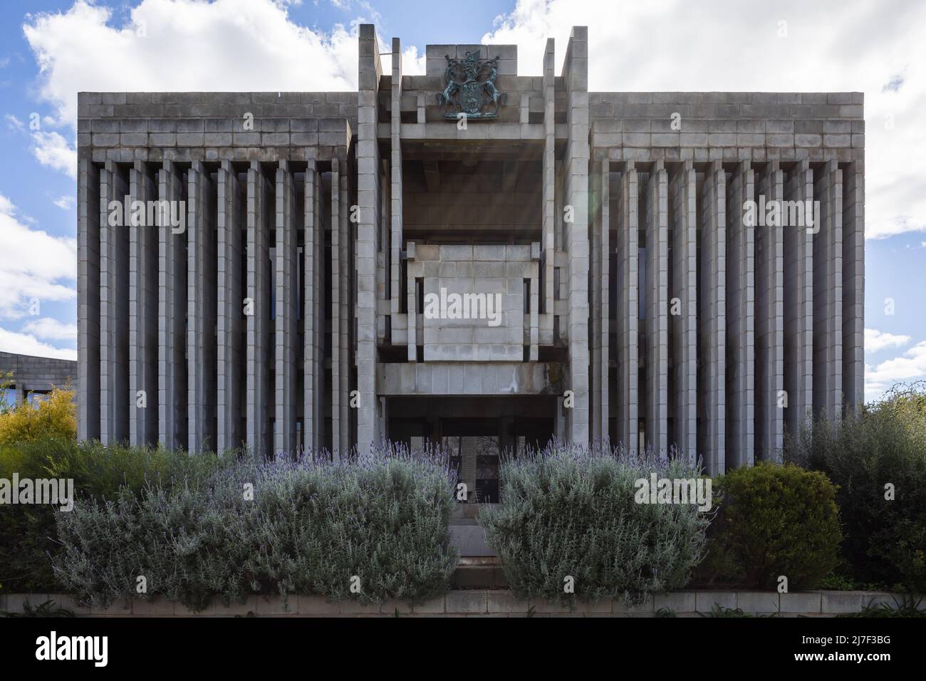 Architecture de style Brutaliste Northam Library Banque D'Images