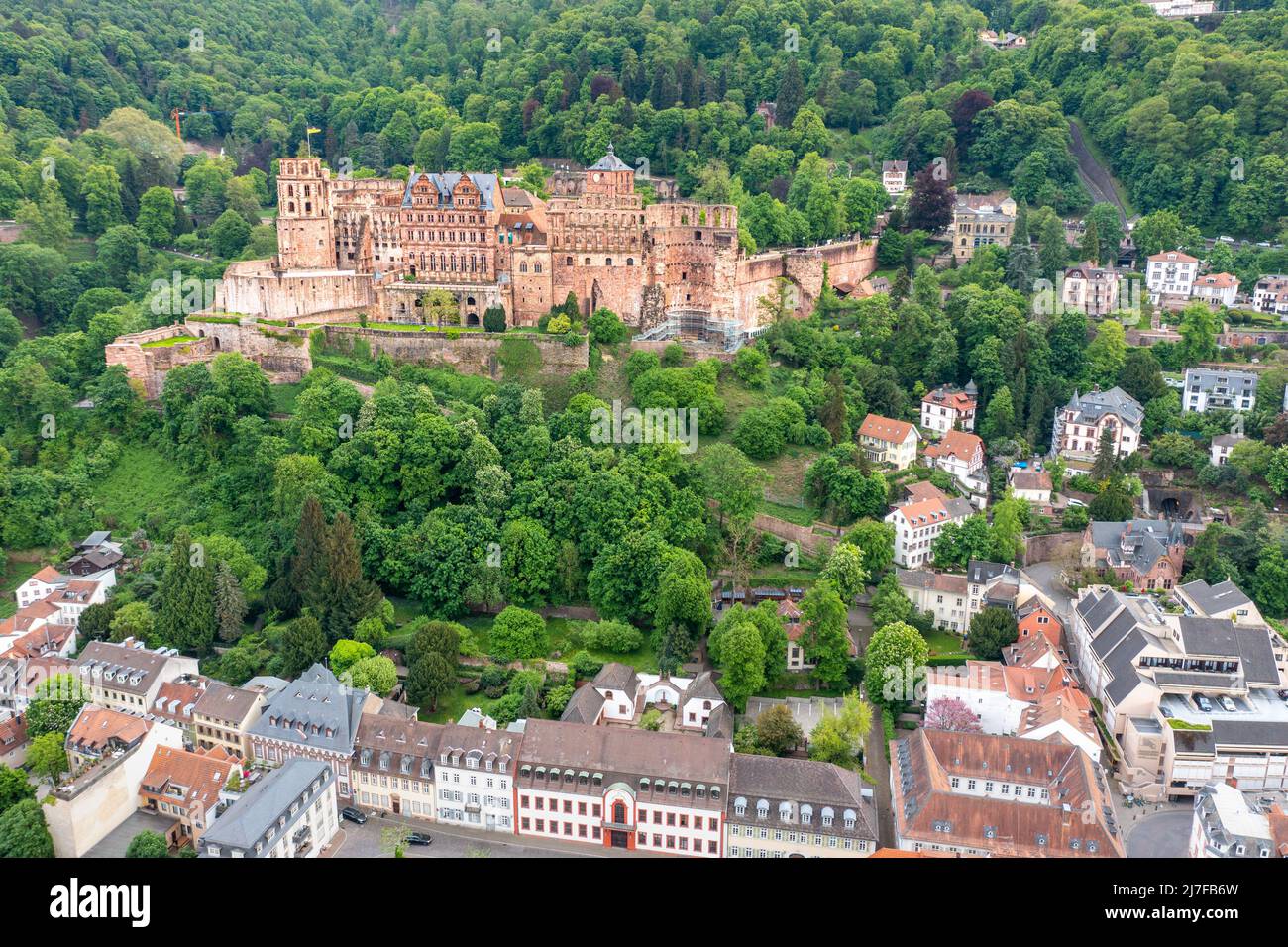 Heidelberg Palace ou Schloss Heidelberg, Heidelberg, Allemagne Banque D'Images