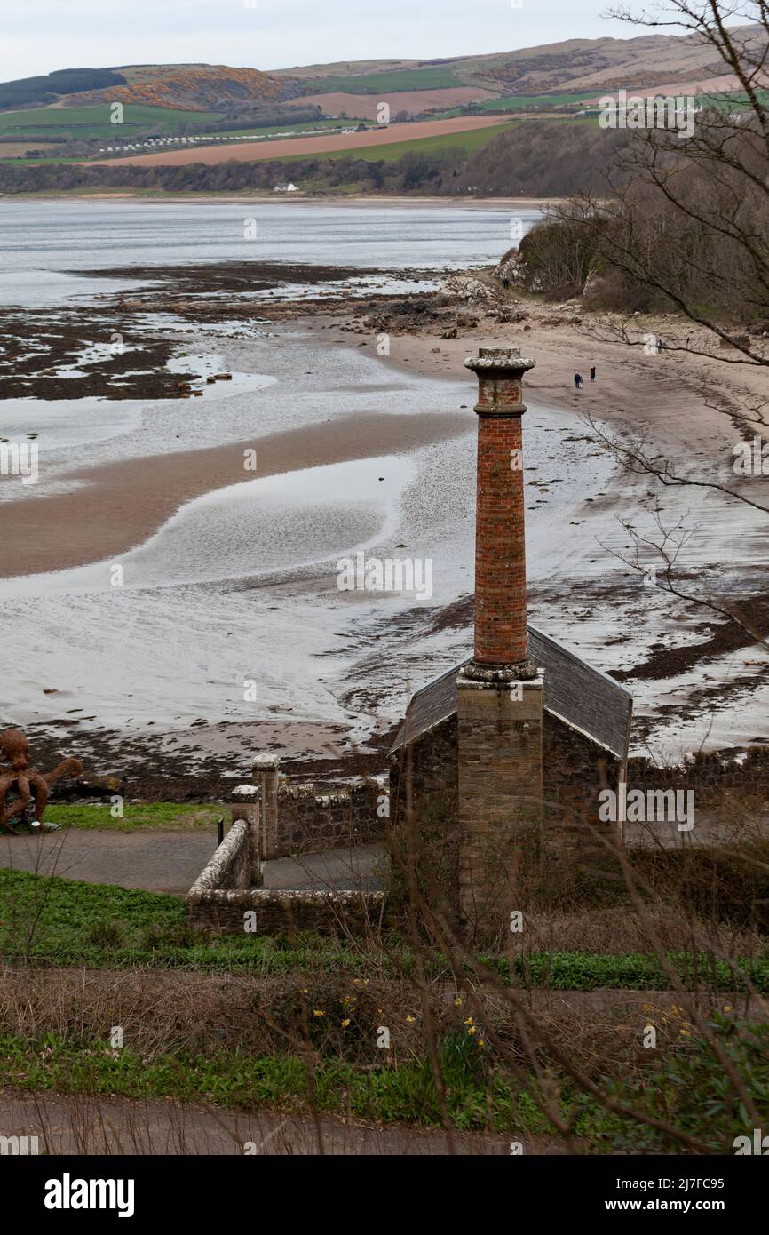 La Gas House, le château de Culzean, Maybole, Ayrshire, Écosse, Royaume-Uni, construit pour extraire et fournir du gaz de charbon aux principaux bâtiments du château Banque D'Images