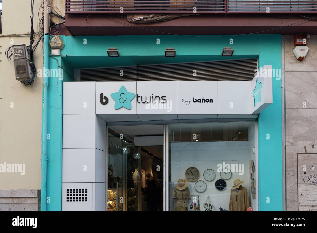 VALENCIA, ESPAGNE - 05 MAI 2022: Bañon est une boutique de cadeaux et de décoration espagnole Banque D'Images