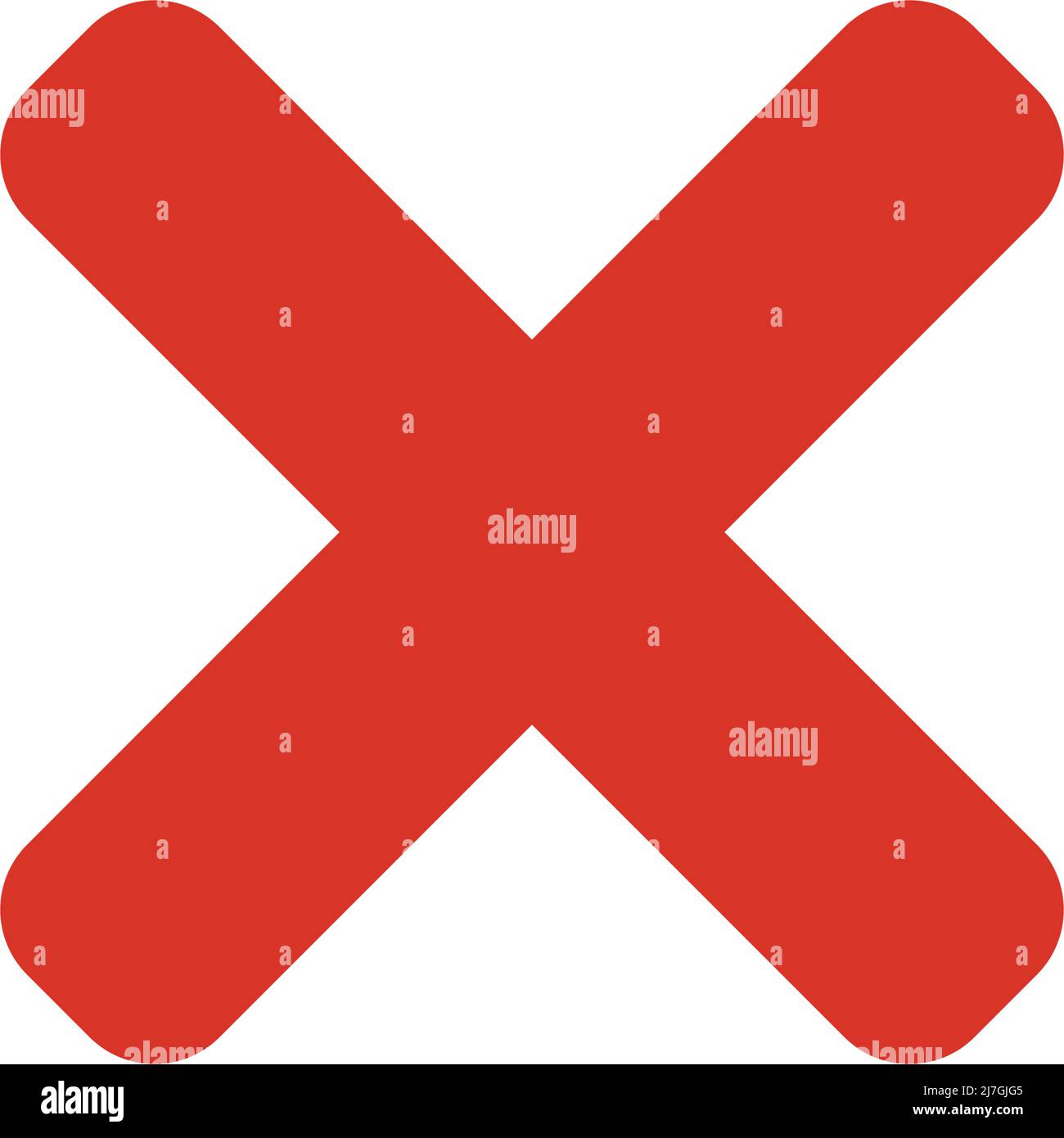 Une simple icône en forme de croix rouge. Vecteur modifiable. Illustration de Vecteur