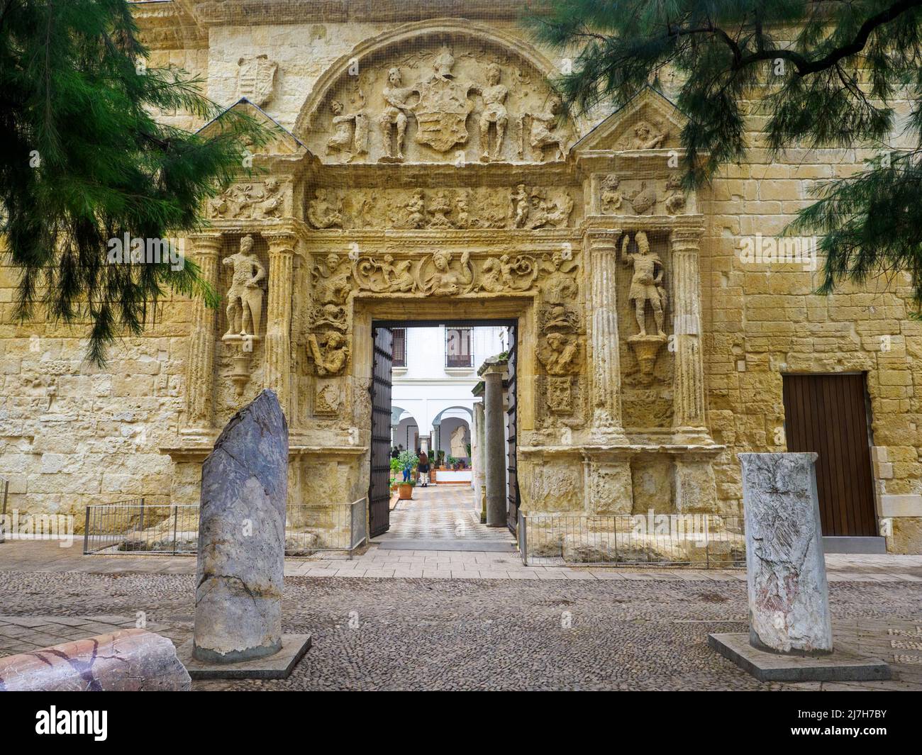 Musée archéologique de Cordoue, ancien palais du Paez de Castillejo - Cordoue, Espagne Banque D'Images