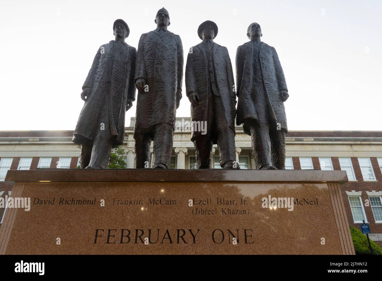 Février un MONUMENT AT & T four sur le campus de l'université d'État agricole et technique de Caroline du Nord à Greensboro, Caroline du Nord Banque D'Images