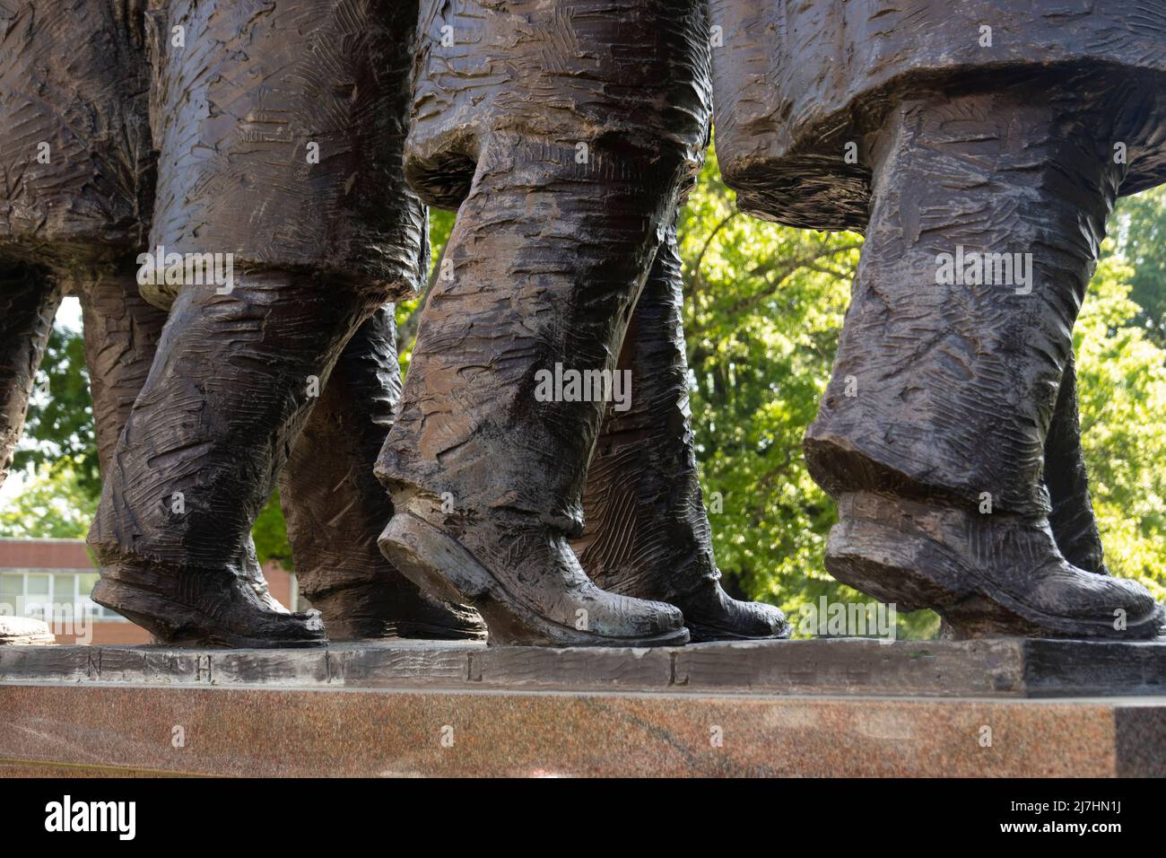 Février un MONUMENT AT & T four sur le campus de l'université d'État agricole et technique de Caroline du Nord à Greensboro, Caroline du Nord Banque D'Images