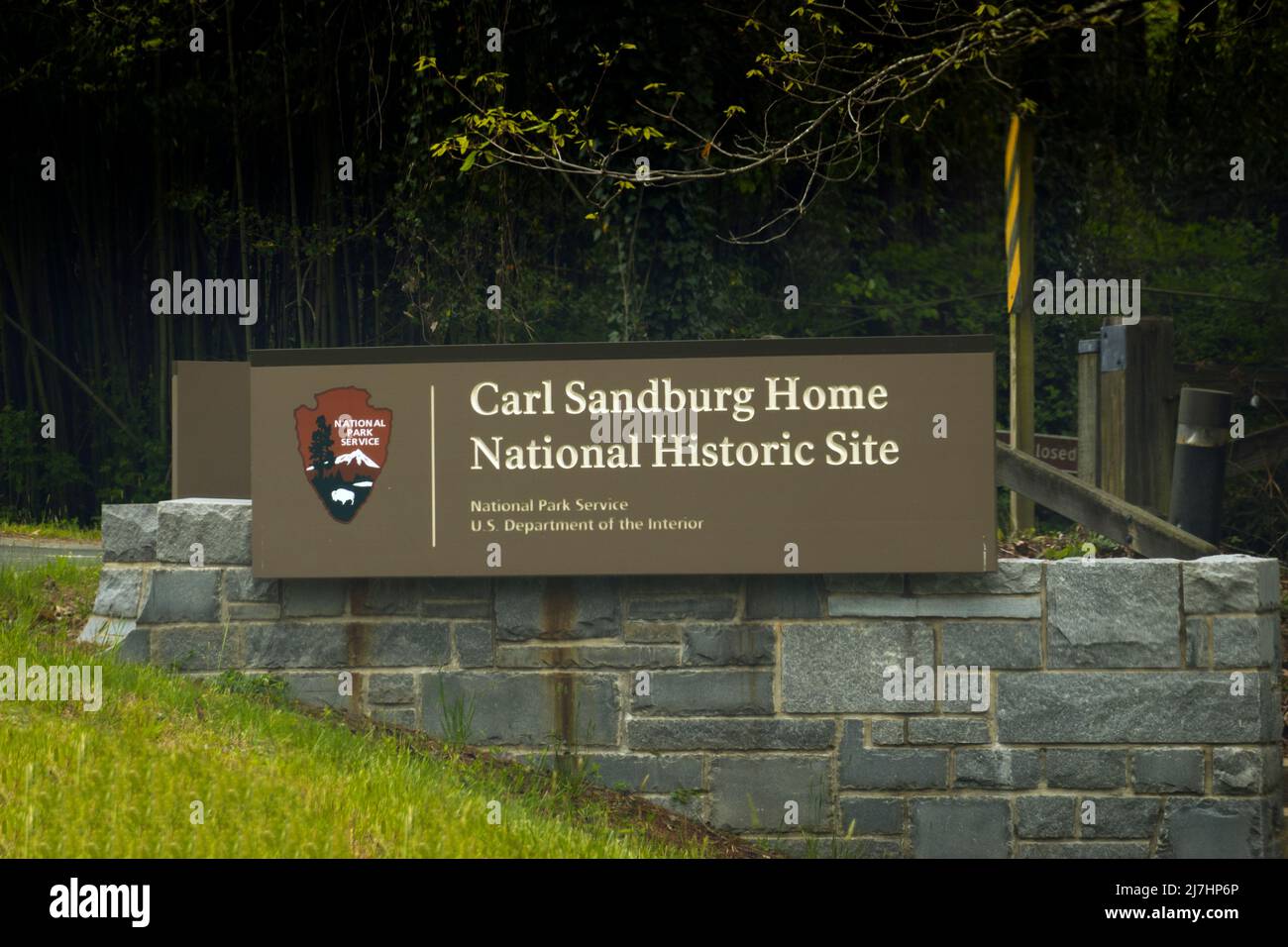 Site historique national de Carl Sandburg à Flat Rock en Caroline du Nord Banque D'Images