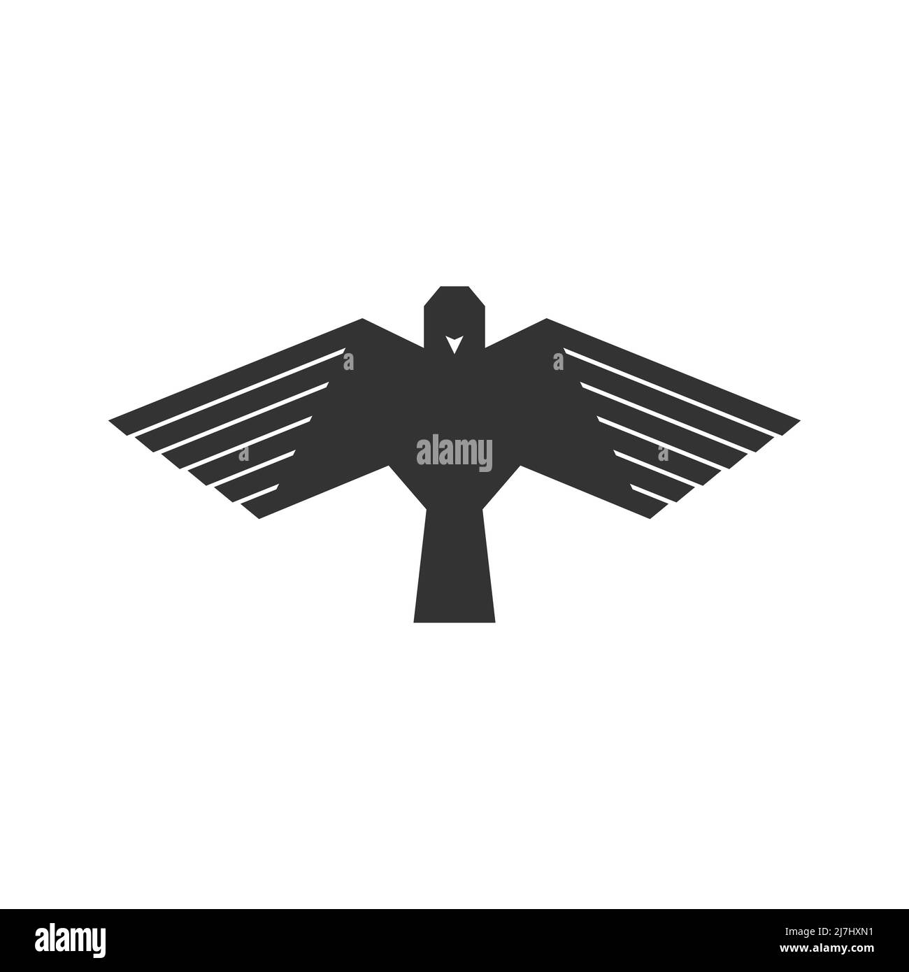 Illustration du vecteur Dove. Pigeon. Logo sous la forme d'un oiseau, symbole du monde, image de l'Esprit de Dieu. Illustration de Vecteur