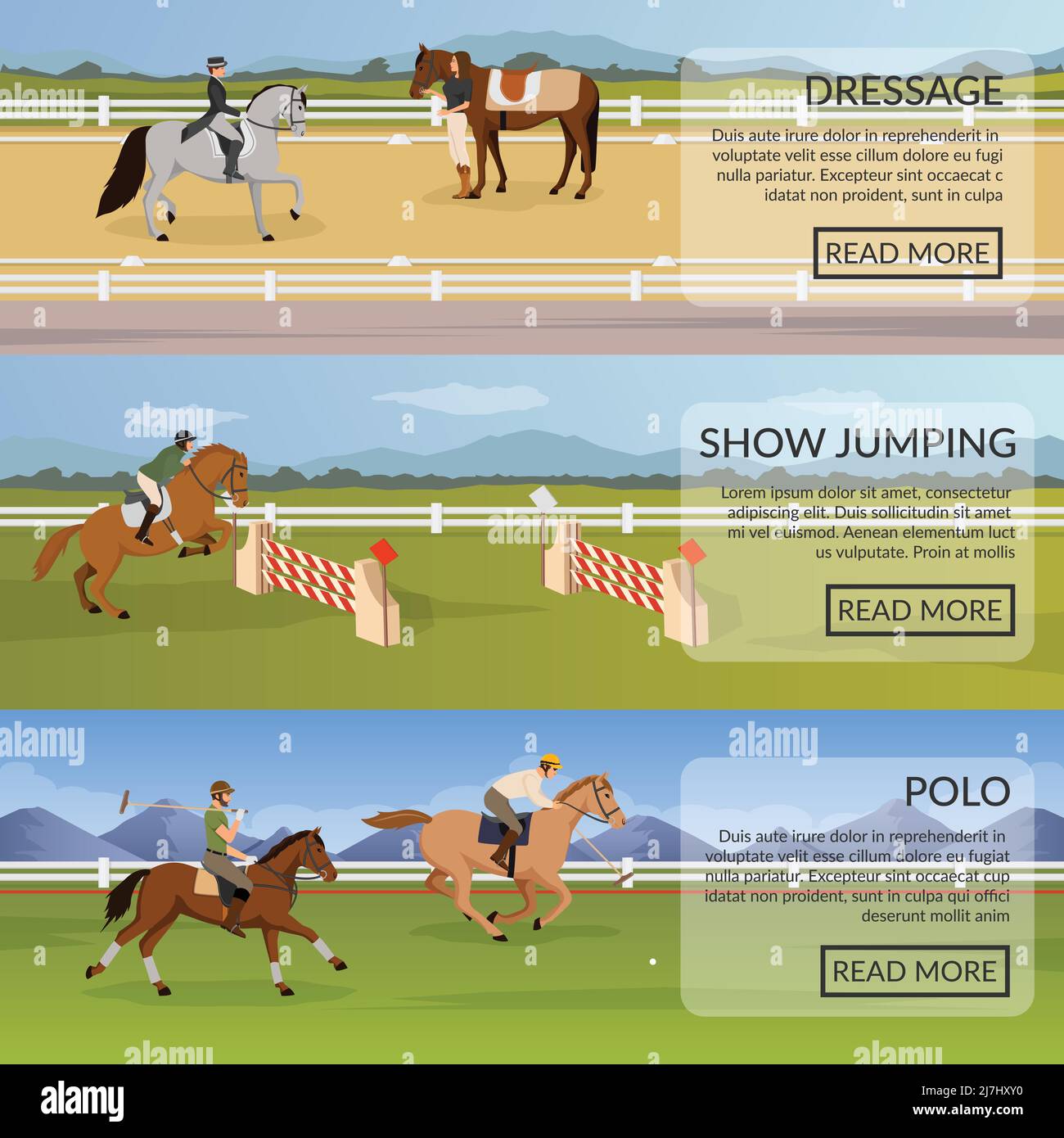 Infographie De Sport équestre Harnais De Cheval Et équipement De