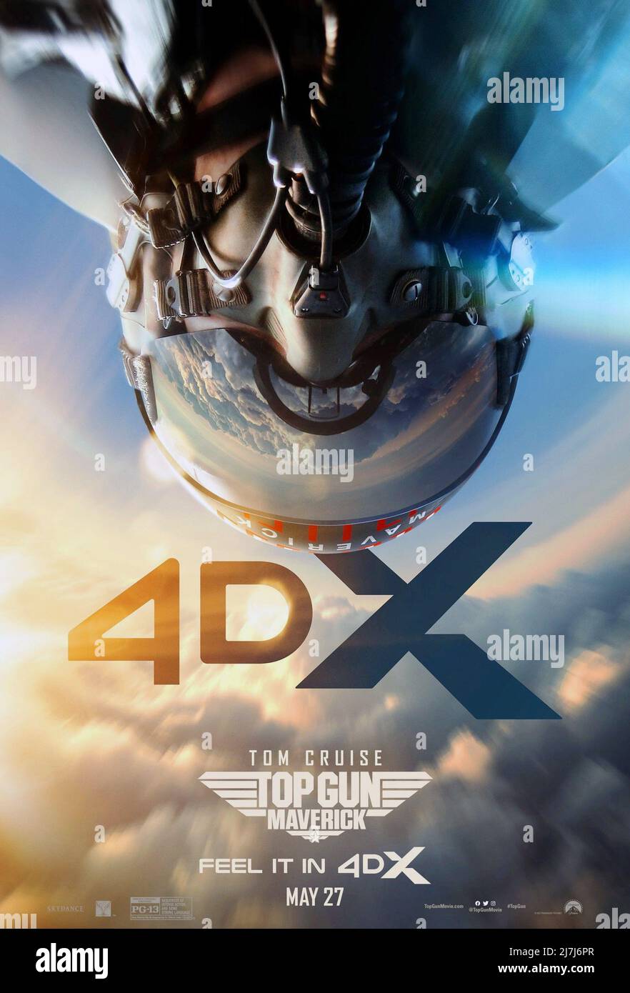 TOP GUN: MAVERICK, (alias TOP GUN 2), affiche US 4DX, Tom Cruise, 2022. ©  Paramount Pictures / Courtesy Everett Collection Photo Stock - Alamy