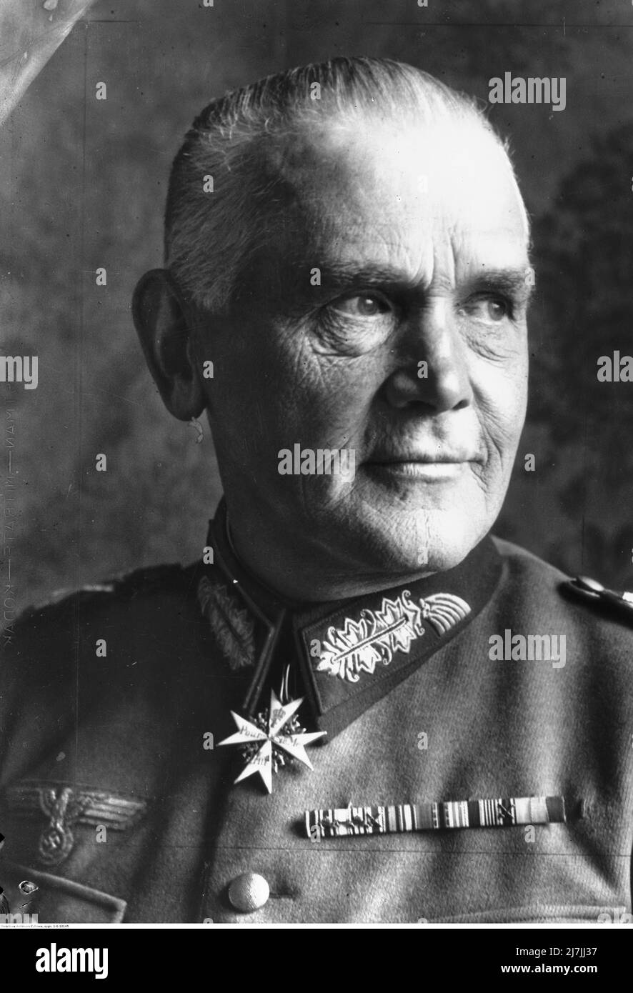 Werner von Blomberg, Commandant suprême de la Wehrmacht Banque D'Images