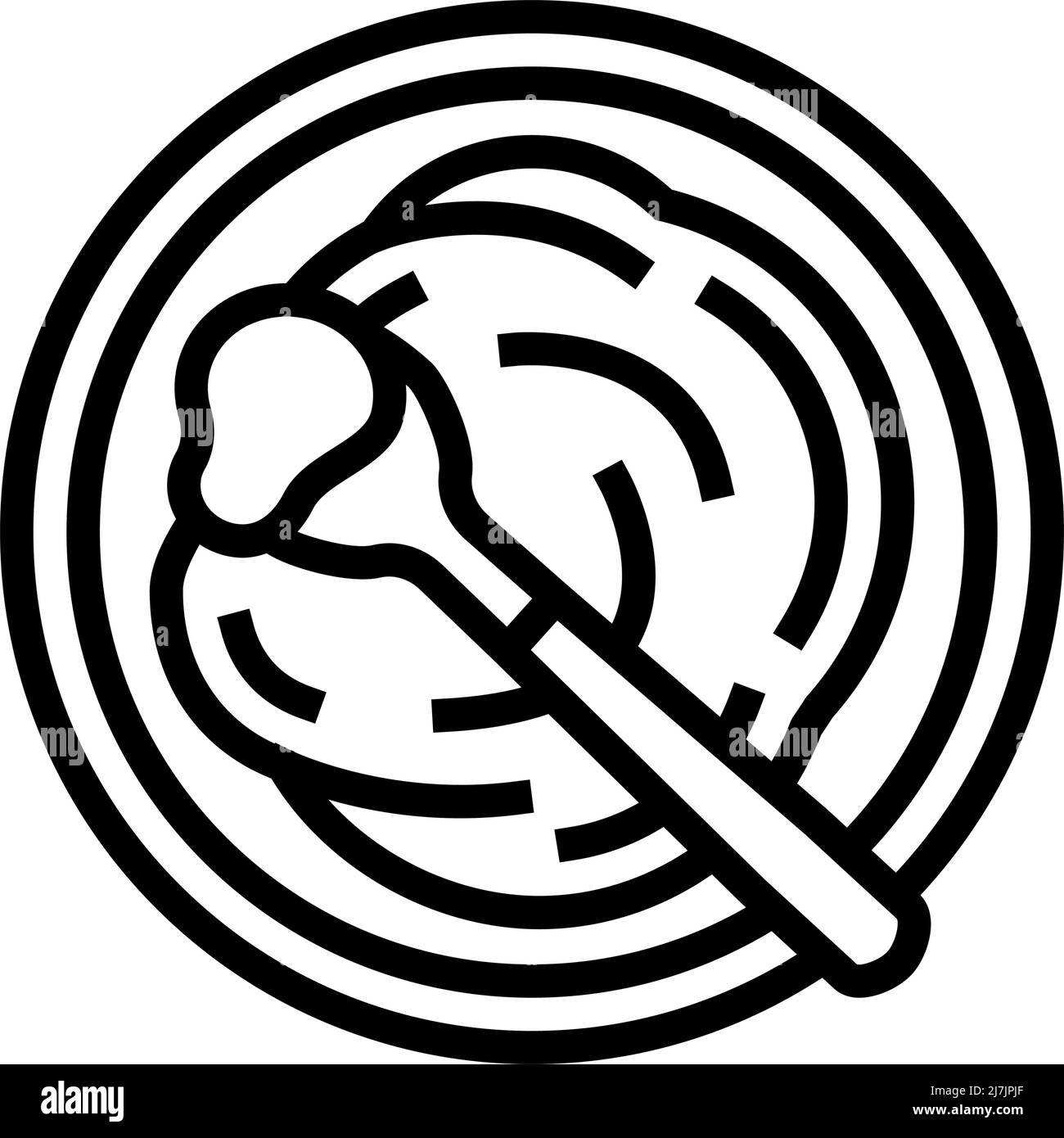 illustration vectorielle de l'icône de la ligne de purée d'épinards Illustration de Vecteur