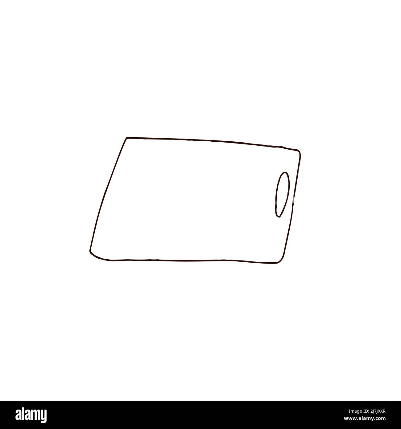 Illustration de la planche de cuisine en forme de caniche Illustration de Vecteur