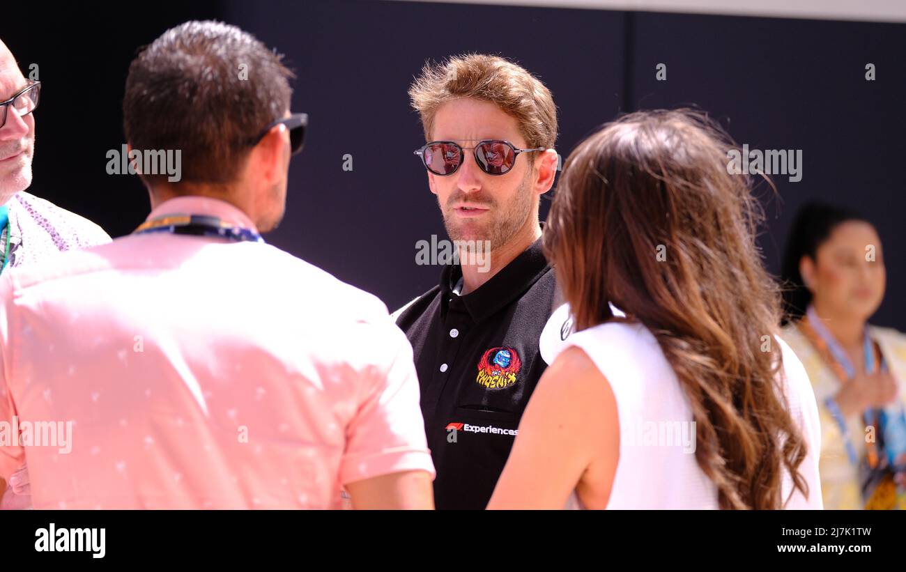 8th mai 2022 : Romain Grosjean pendant le Grand Prix de Formule 1 Crypto.com de Miami à Miami, FL . Jason Pohuski/CSM Banque D'Images