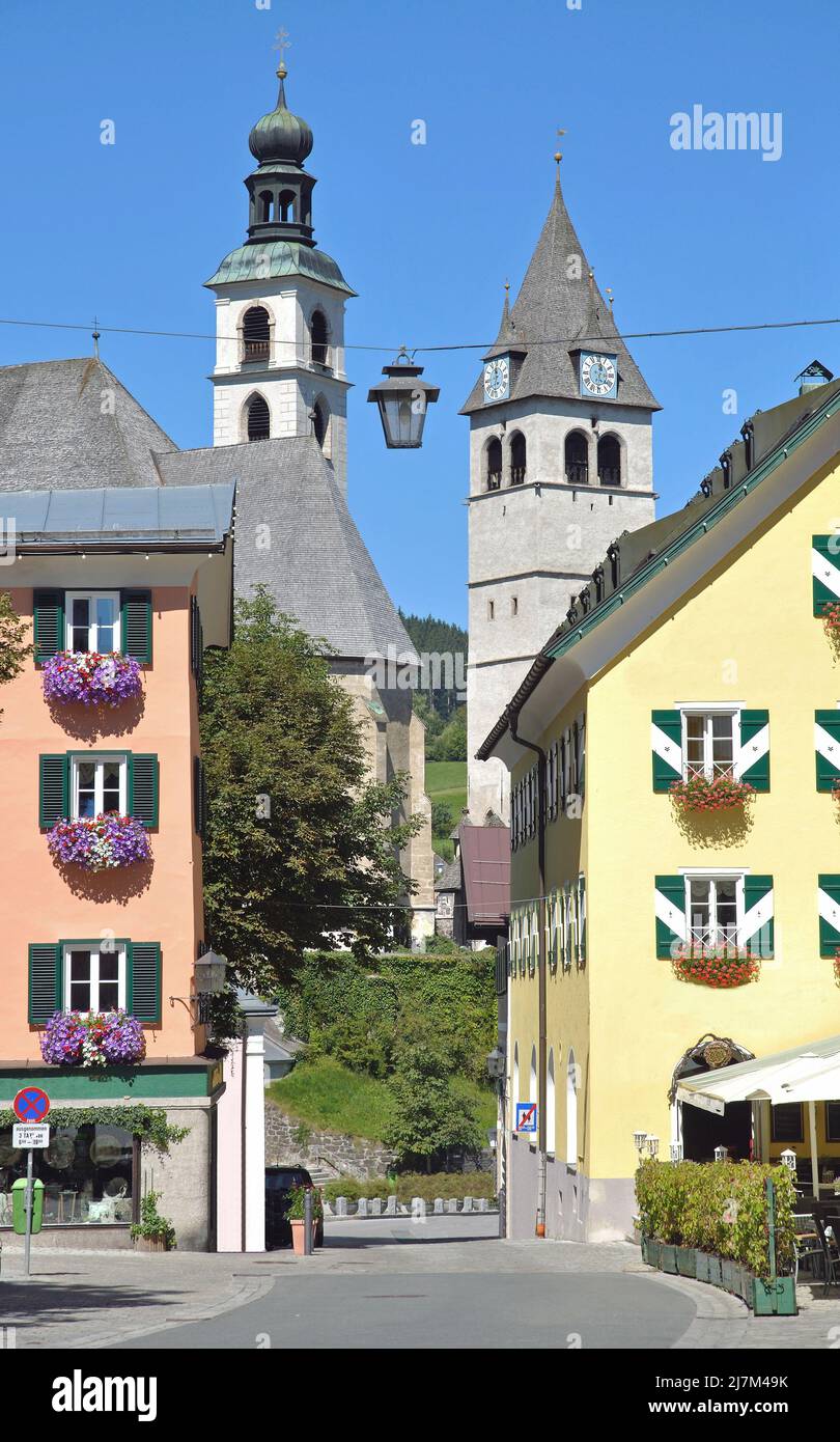 Village de Kitzbuehel,Tirol,Autriche Banque D'Images