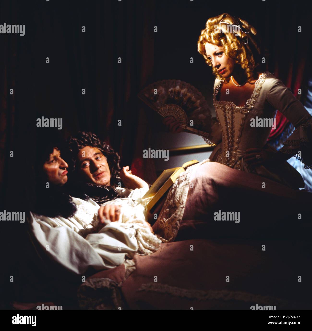 Zeitgeister TV, Fernsehserie, Deutschland, 1978, Folge V, Szene: Wilfried Herbst, Joachim Nottke, Almut Egggert. Zeitgeister TV, série, Allemagne, 1978, épisode V, Scène: Wilfried Herbst, Joachim Nottke, Almut Egggert Banque D'Images