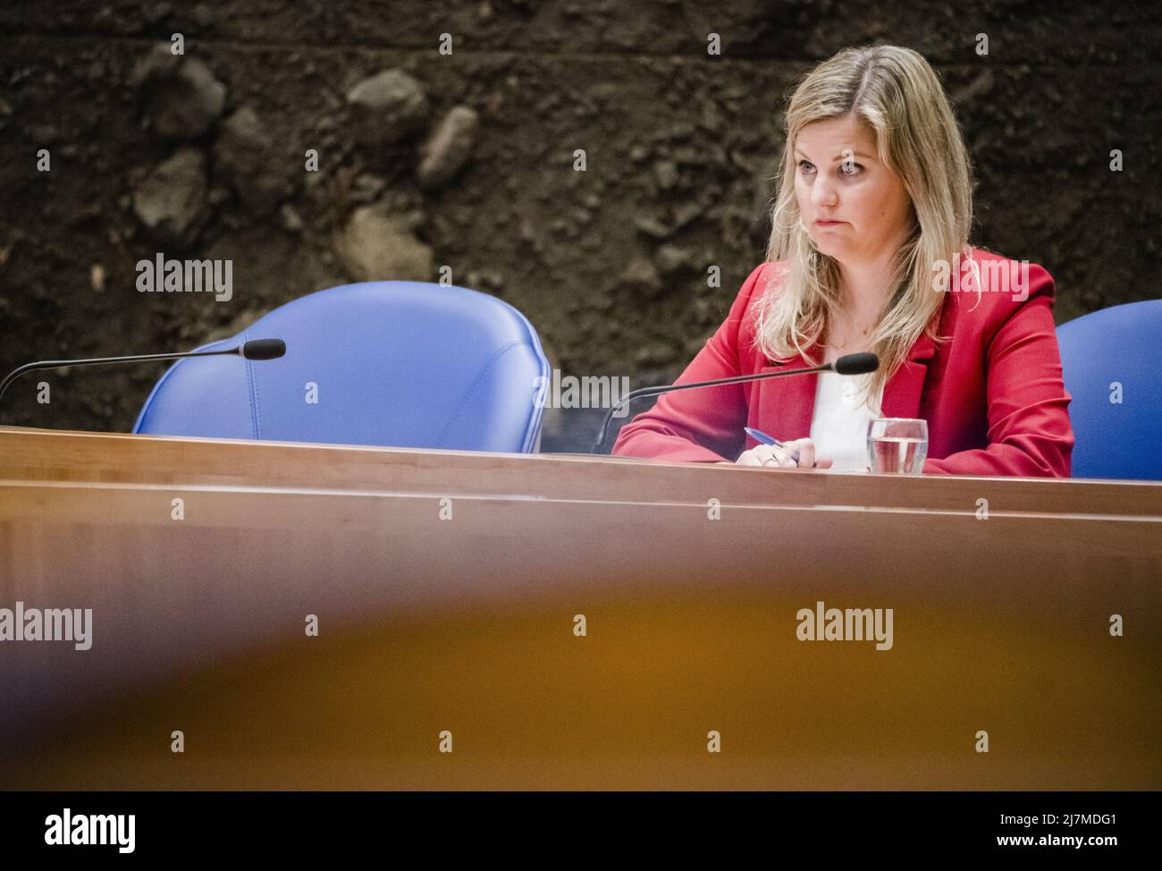 2022-05-10 14:18:48 LA HAYE - liesje Schreineremacher, ministre du Commerce extérieur et de la coopération au développement, pendant l'heure hebdomadaire des questions à la Chambre des représentants. Taille BART ANP pays-bas sortie - belgique sortie Banque D'Images