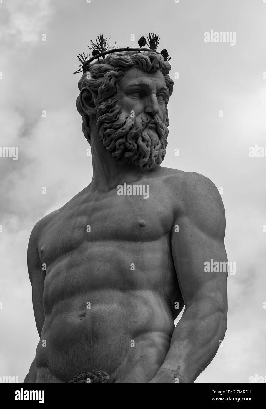 Florence, Toscane. La Fontaine de Biancone Banque D'Images