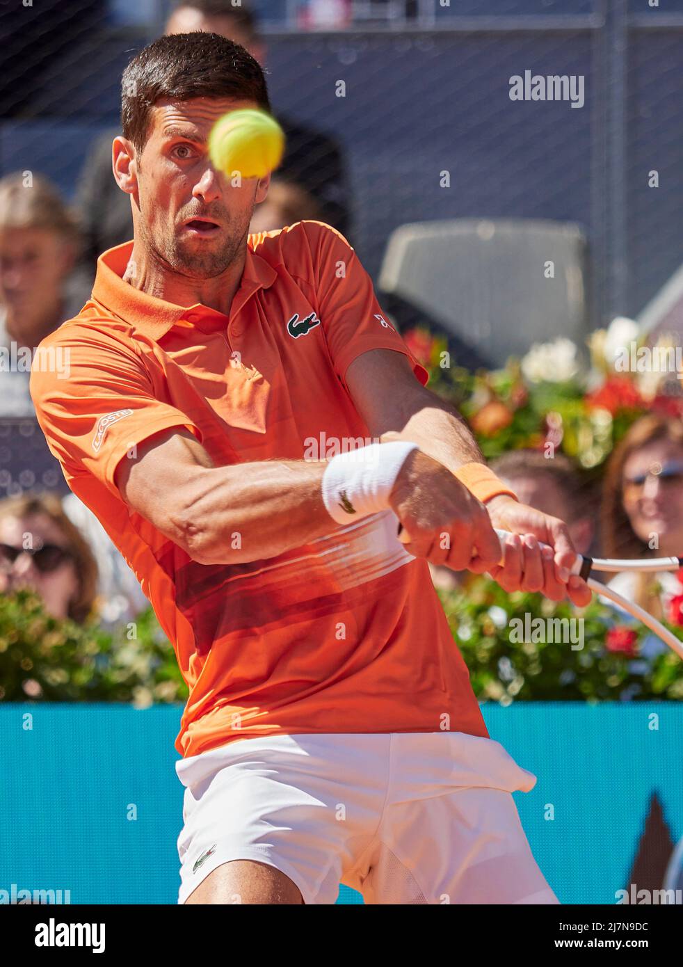 Novak Djokovic à Mutua Madrid Open 2022 - FOTO : J.M.Colomo Banque D'Images