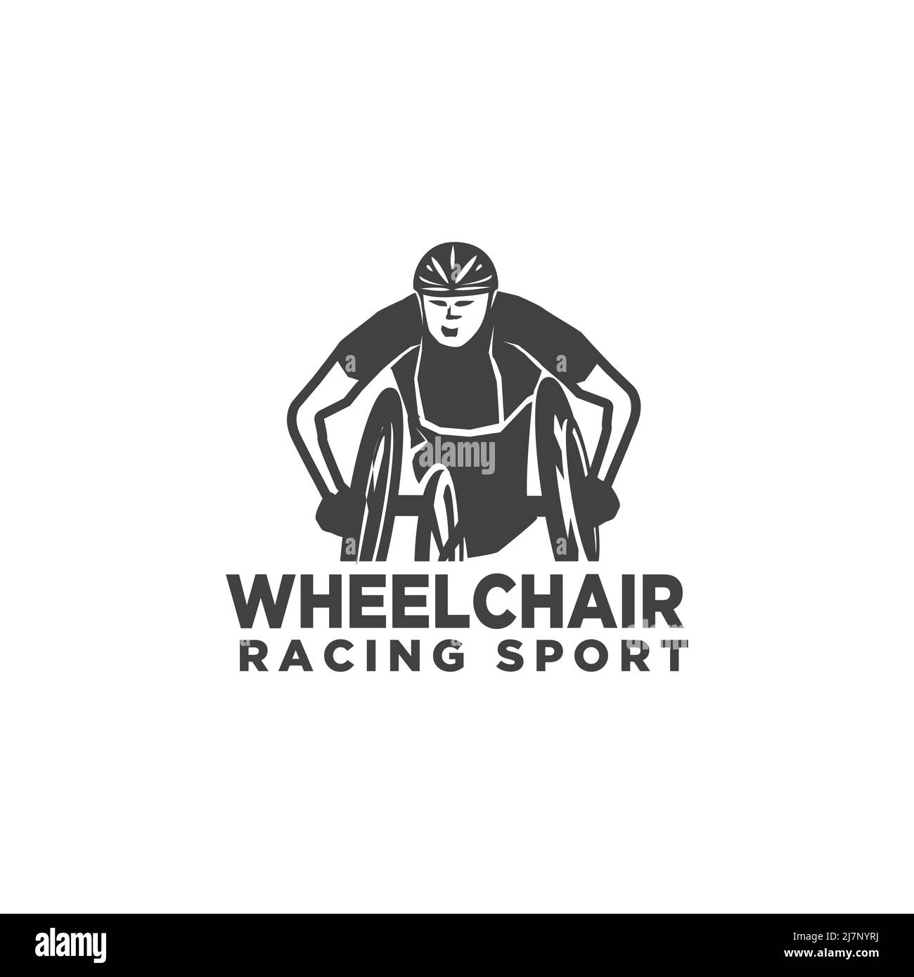 logo de course pour fauteuil roulant pour personnes handicapées Banque D'Images